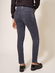 White Stuff Grey Amelia Skinny Cord Trousers - Image 3 of 6