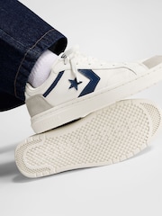 Converse White/Black Pro Blaze Classic 90s Trainers - Image 1 of 9