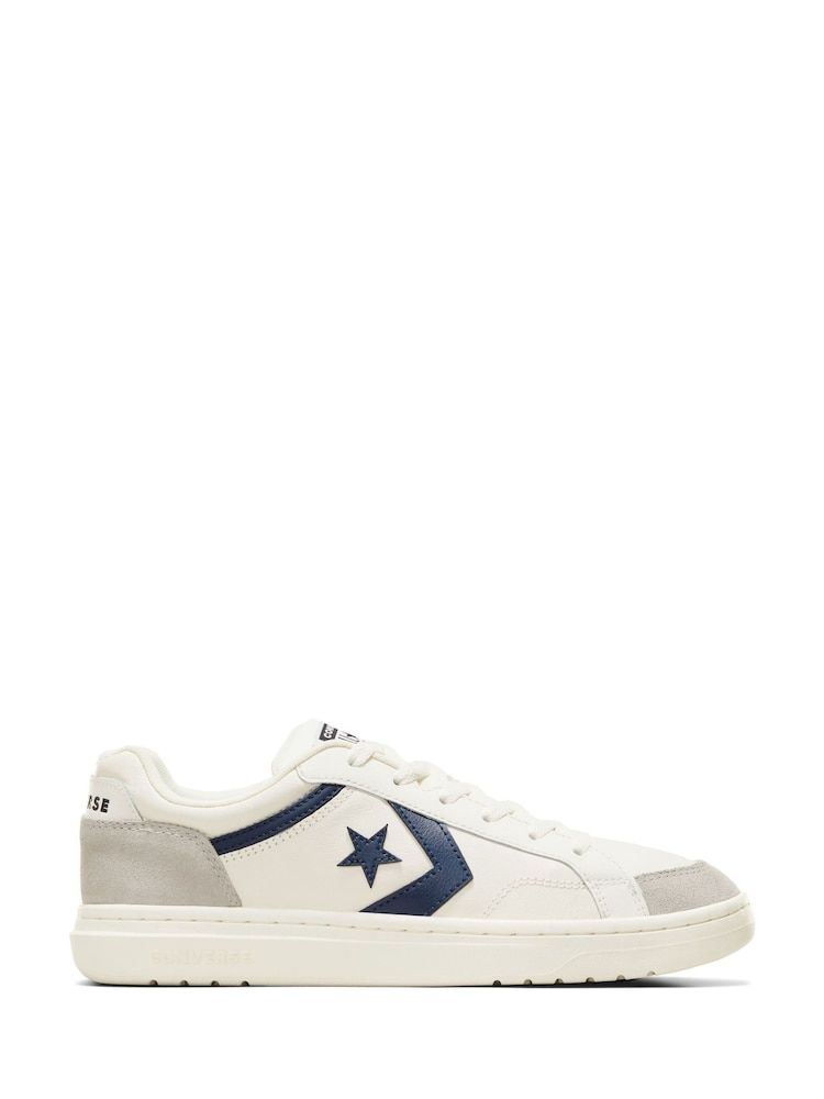 Converse White/Black Pro Blaze Classic 90s Trainers - Image 3 of 9