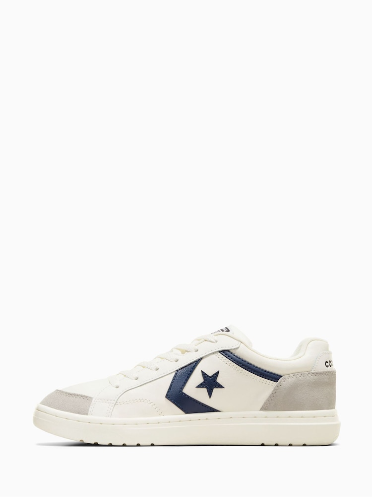 Converse White/Black Pro Blaze Classic 90s Trainers - Image 5 of 9