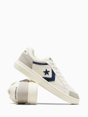 Converse White/Black Pro Blaze Classic 90s Trainers - Image 6 of 9