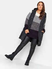 Yours Curve Cream Colourblock Jumper - Image 3 of 4