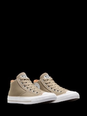Converse White/Green Chuck Malden Street Trainers - Image 3 of 6