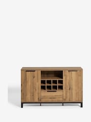 Dark Bronx Oak Effect Wine Storage Sideboard - Image 11 of 14