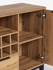 Dark Bronx Oak Effect Wine Storage Sideboard - Image 13 of 14
