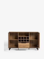 Dark Bronx Oak Effect Wine Storage Sideboard - Image 8 of 14