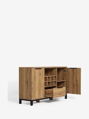 Dark Bronx Oak Effect Wine Storage Sideboard - Image 10 of 14
