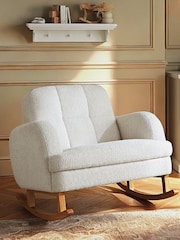 Cuddleco Off White Etta Boucle Cuddle Nursing Chair - Image 1 of 8