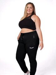 Pineapple Black Skinny Zip Joggers - Image 6 of 7
