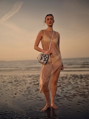 Radley White The Flora Small Drawstring Bucket Bag - Image 1 of 6