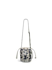 Radley White The Flora Small Drawstring Bucket Bag - Image 4 of 6