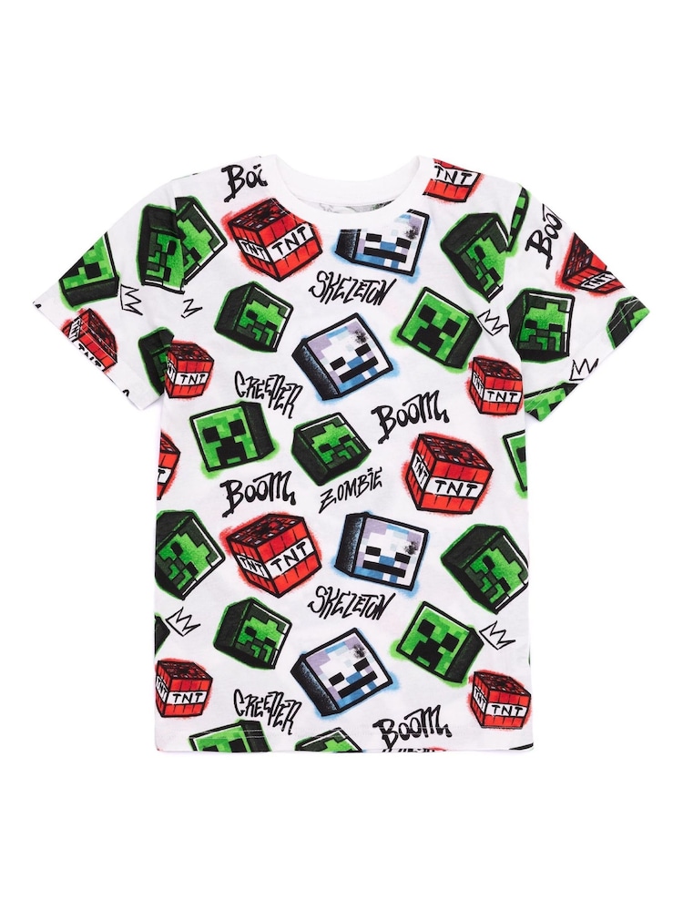Vanilla Underground Boys 100% Cotton Minecraft T-Shirts 2 Pack - Image 2 of 5