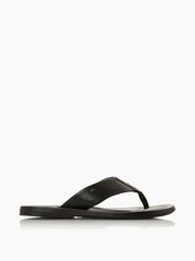 Dune London Black Toe Post Fred Sandals - Image 2 of 5