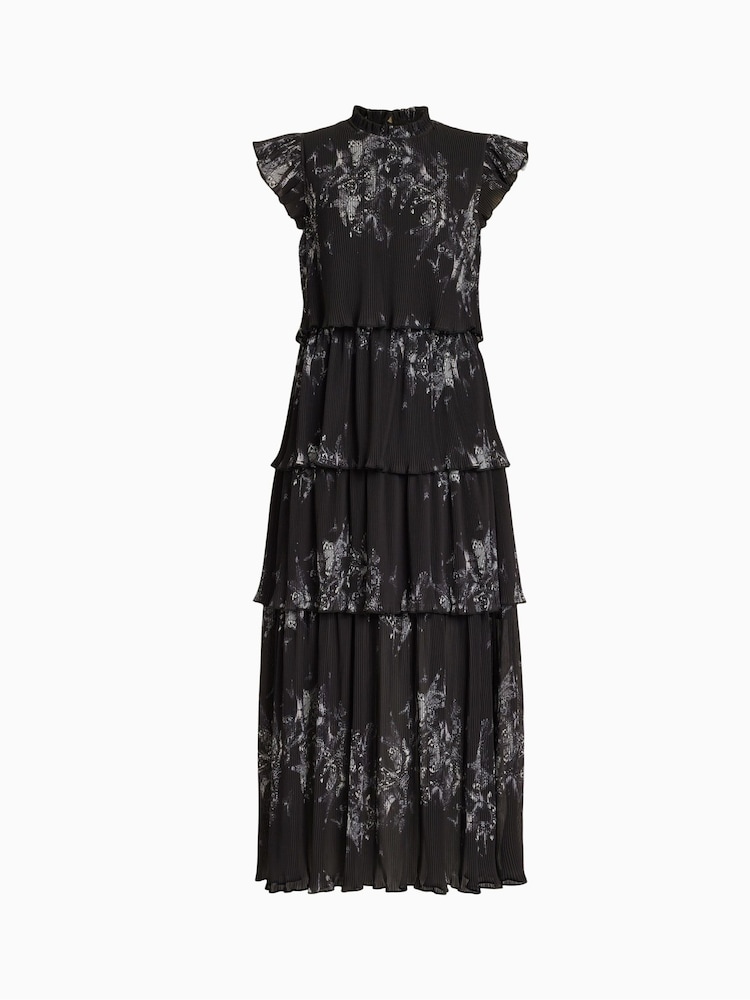 AllSaints Black Madi Diana Dress - Image 8 of 8