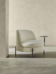 MADE.COM Ivory Boucle Mazie Accent Chair - Image 2 of 5