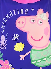 Character Blue Peppa Pig Frill Detail Swimsuit - Image 3 of 3