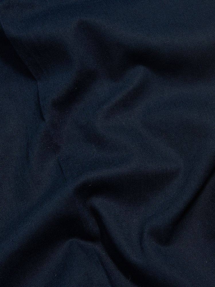 Peckham Rye Blue Linen Blend Smart Trousers - Image 5 of 5 Peckham Rye Blue Linen Blend Smart Trousers - Image 5 of 5