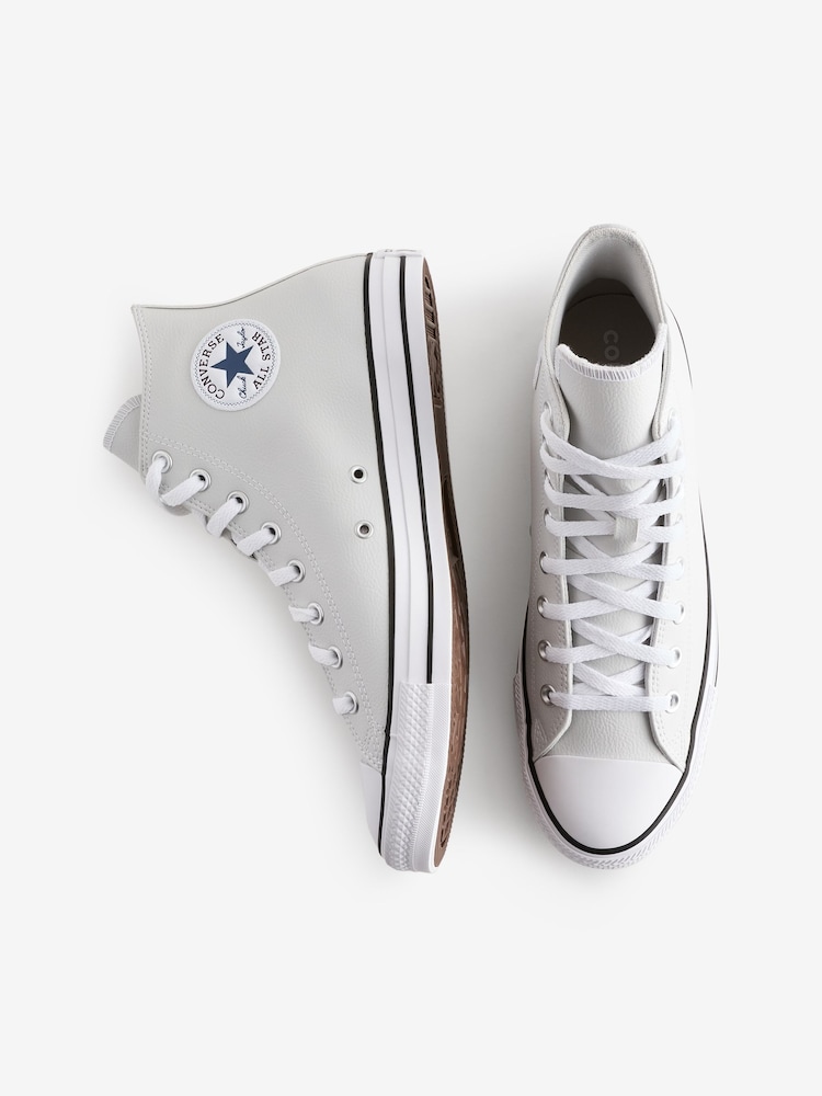 Converse Grey Chuck Taylor All Star High Top Trainers - Image 15 of 15