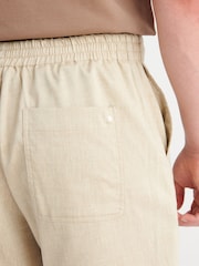 Peckham Rye Natural Comfort Linen Mix Bermuda Shorts - Image 3 of 4