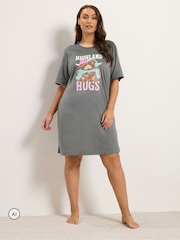 Vache grise des Highlands - Yours Curve Chemise de nuit Star Imprimé Soft Touch - Image 1 de 6