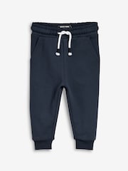 Navy Blue Soft Touch Jersey Joggers (3mths-7yrs) - Image 1 of 3