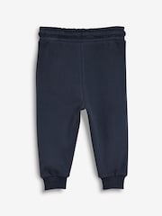 Navy Blue Soft Touch Jersey Joggers (3mths-7yrs) - Image 2 of 3