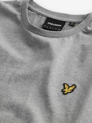 Lyle & Scott Grey Marl Crew Neck Cotton T-Shirt - Image 7 of 8