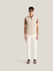 Peckham Rye Natural Zip Vest - Image 2 of 6