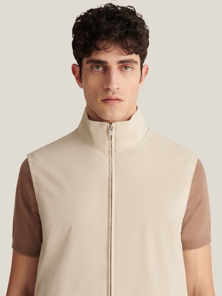 Peckham Rye Natural Zip Vest - Image 6 of 6 Peckham Rye Natural Zip Vest - Image 6 of 6