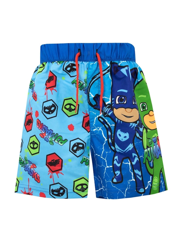 Character Blue Masks Swim Shorts - Image 1 of 3