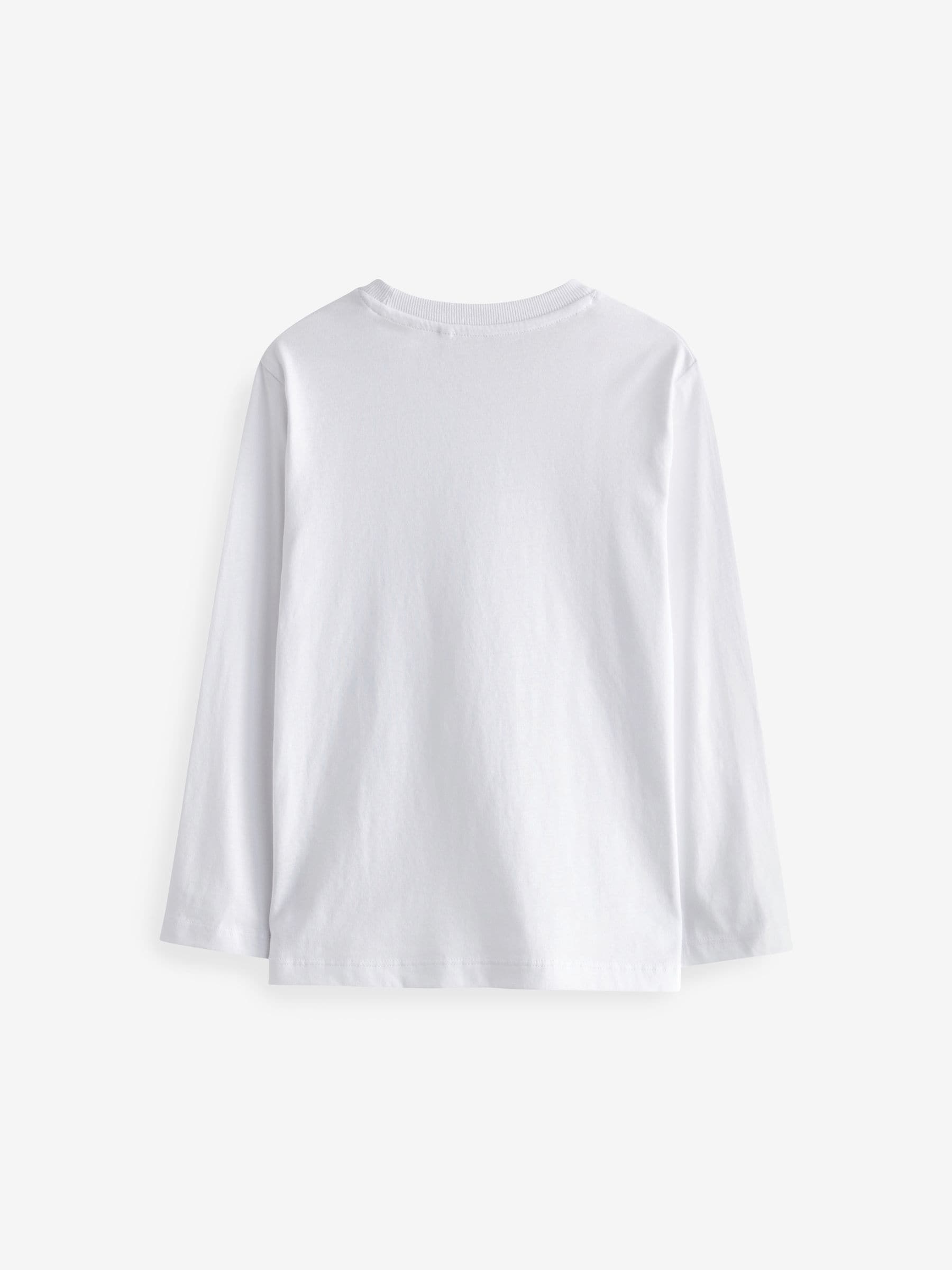 Buy White 5 Pack Long Sleeve T-Shirts (3-16yrs) from Next Oman