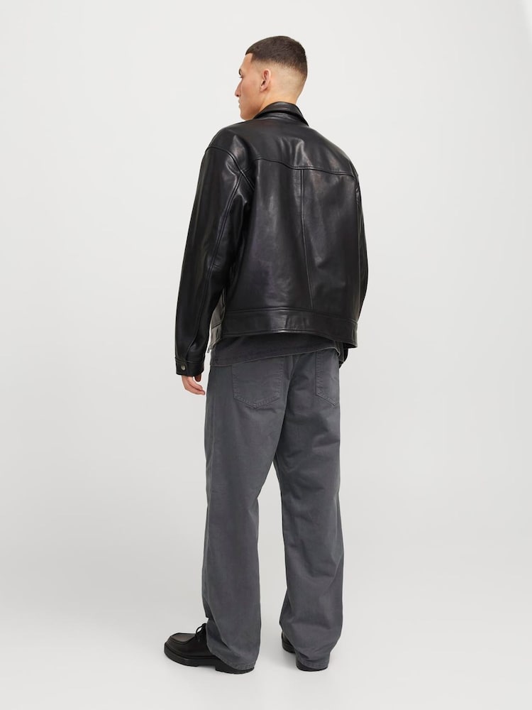 Grå - JACK & JONES Alex Baggy Fit Arbeidsbukser - Bilde 4 av 4