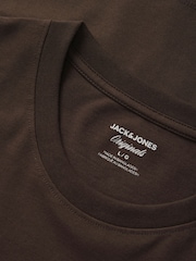 JACK & JONES Brown T-Shirt With Back Graphic Print - Image 6 of 7