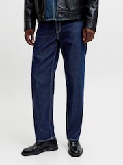 JACK & JONES Deep Blue Loose Fit Eddie Jeans - Image 1 of 8