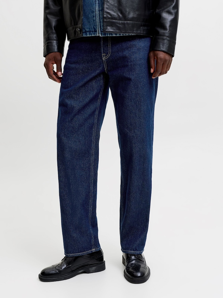 JACK & JONES Deep Blue Loose Fit Eddie Jeans - Image 1 of 8 JACK & JONES Deep Blue Loose Fit Eddie Jeans - Image 1 of 8