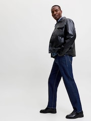 JACK & JONES Deep Blue Loose Fit Eddie Jeans - Image 5 of 8