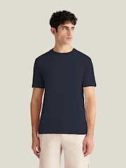 Azul - Camiseta de manga corta Peckham Rye Slub - Imagen 1 de 4