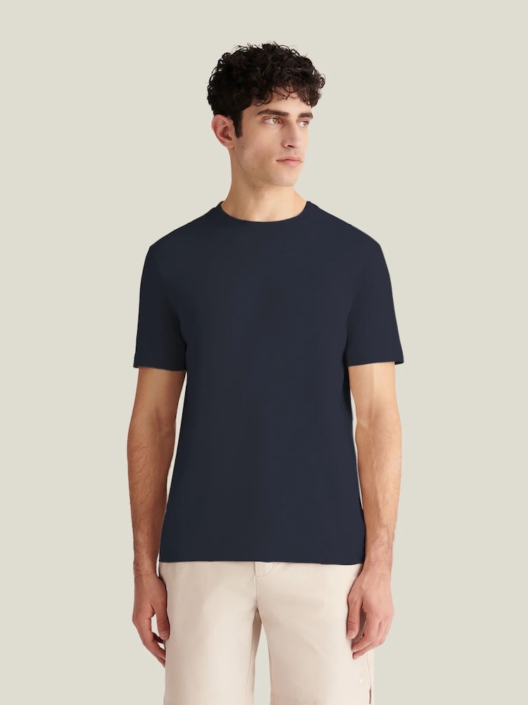 Azul - Camiseta de manga corta Peckham Rye Slub - Imagen 1 de 4