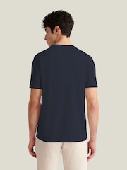 Azul - Camiseta de manga corta Peckham Rye Slub - Imagen 2 de 4