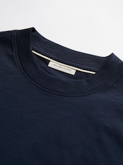 Azul - Camiseta de manga corta Peckham Rye Slub - Imagen 3 de 4
