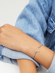 Sterling Silver Heart Pully Bracelet - Image 1 of 4