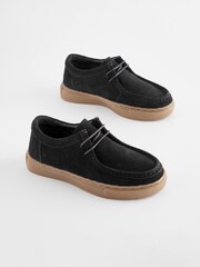 Schwarz - Schnürschuhe mit kontrastierender Sohle - Bild 1 von 6