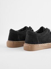 Schwarz - Schnürschuhe mit kontrastierender Sohle - Bild 4 von 6