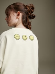 Ecru Cream Crew Sweatshirt Top (3-16yrs) - Image 4 of 7