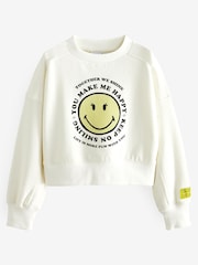 Ecru Cream Crew Sweatshirt Top (3-16yrs) - Image 5 of 7