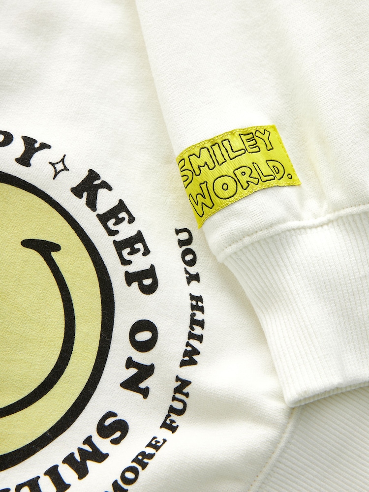 Ecru Cream Crew Sweatshirt Top (3-16yrs) - Image 7 of 7
