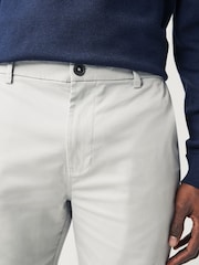 Navy Blue/Grey/Stone Slim Fit Stretch Chinos Shorts 3 Pack - Image 4 of 12