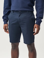 Navy Blue/Grey/Stone Slim Fit Stretch Chinos Shorts 3 Pack - Image 5 of 12
