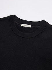 أسود - Peckham Rye Knitted Short Sleeves T-Shirt - Image 2 of 4