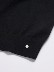 أسود - Peckham Rye Knitted Short Sleeves T-Shirt - Image 3 of 4